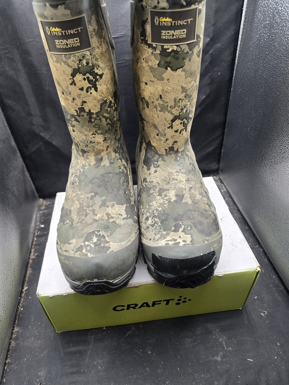 Cabela's Instinct Men's Camo Rain & Snow Boots - Green Camo